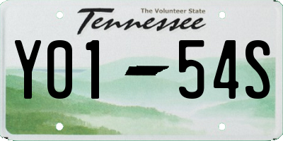 TN license plate Y0154S