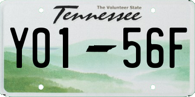 TN license plate Y0156F