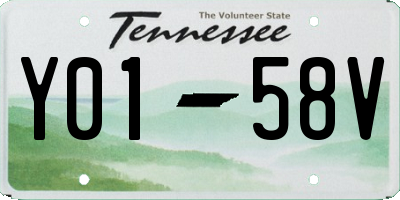 TN license plate Y0158V