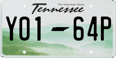 TN license plate Y0164P