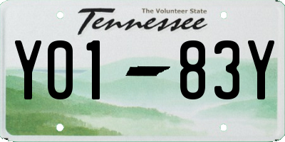 TN license plate Y0183Y