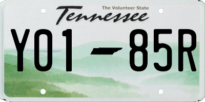 TN license plate Y0185R