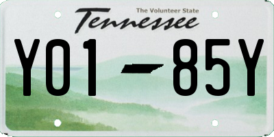 TN license plate Y0185Y