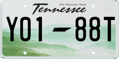 TN license plate Y0188T