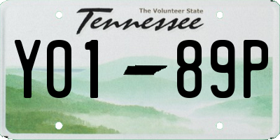 TN license plate Y0189P