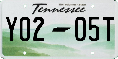 TN license plate Y0205T