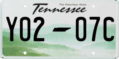 TN license plate Y0207C