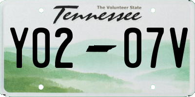 TN license plate Y0207V