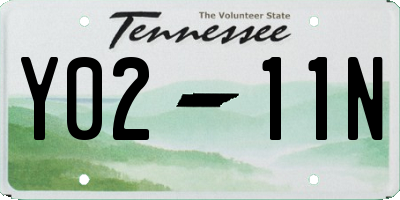 TN license plate Y0211N