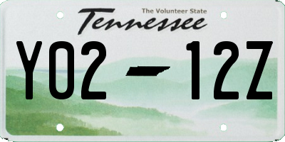 TN license plate Y0212Z
