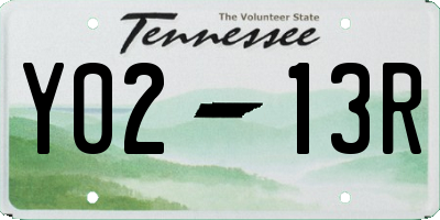 TN license plate Y0213R