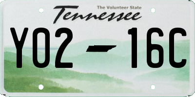 TN license plate Y0216C