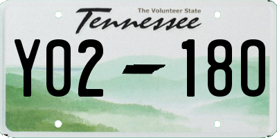 TN license plate Y0218O