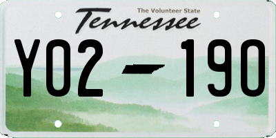 TN license plate Y0219O
