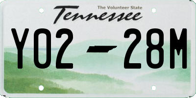 TN license plate Y0228M