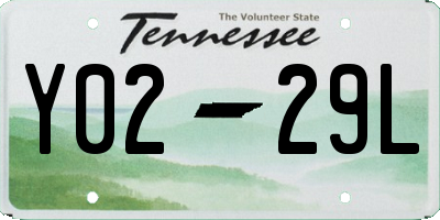 TN license plate Y0229L