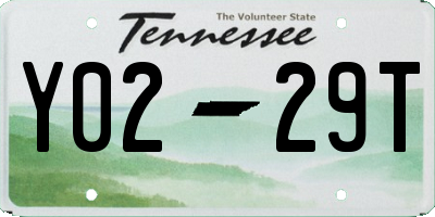 TN license plate Y0229T