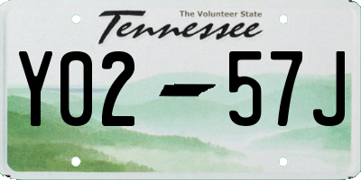 TN license plate Y0257J