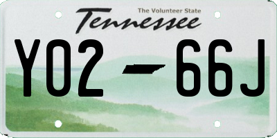 TN license plate Y0266J
