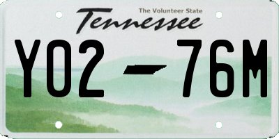 TN license plate Y0276M
