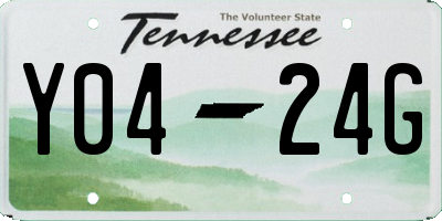 TN license plate Y0424G