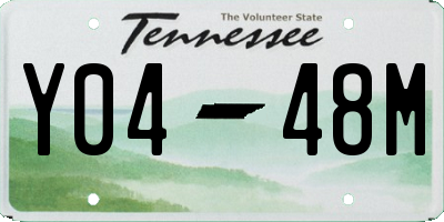 TN license plate Y0448M