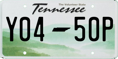 TN license plate Y0450P