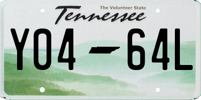 TN license plate Y0464L