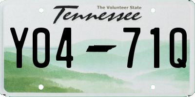 TN license plate Y0471Q