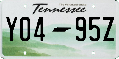 TN license plate Y0495Z