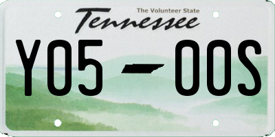 TN license plate Y0500S