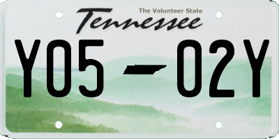 TN license plate Y0502Y
