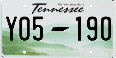 TN license plate Y0519O
