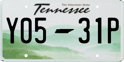 TN license plate Y0531P