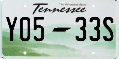 TN license plate Y0533S