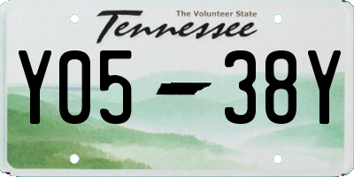 TN license plate Y0538Y
