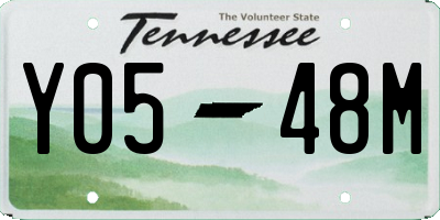 TN license plate Y0548M
