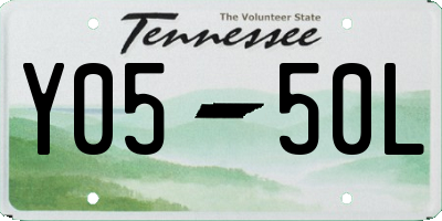 TN license plate Y0550L
