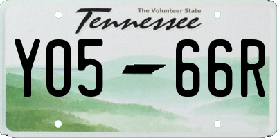 TN license plate Y0566R