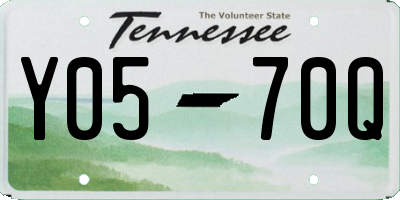 TN license plate Y0570Q