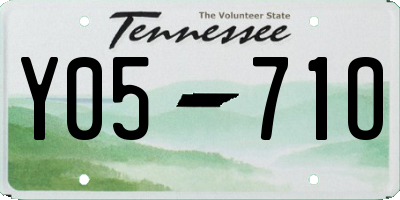 TN license plate Y0571O