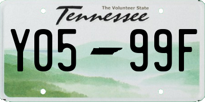 TN license plate Y0599F