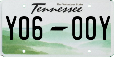 TN license plate Y0600Y