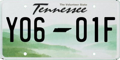 TN license plate Y0601F