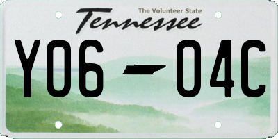 TN license plate Y0604C