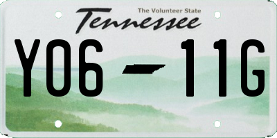 TN license plate Y0611G