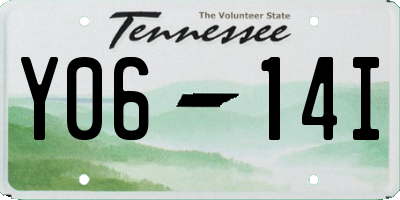 TN license plate Y0614I