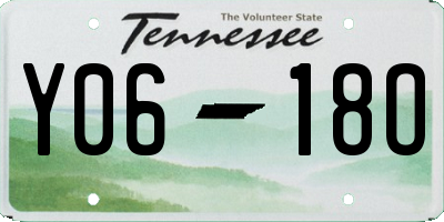 TN license plate Y0618O