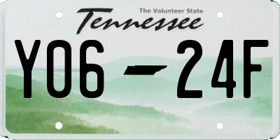 TN license plate Y0624F