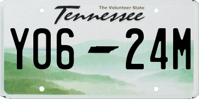 TN license plate Y0624M